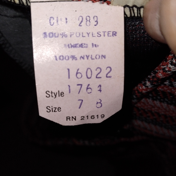 Bogart of Texas button detail striped A-line skirt, size 7/8 - Picture 7 of 7